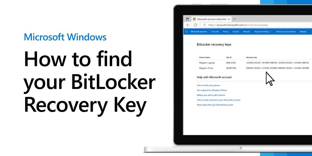 how to find bitlocker recovery key