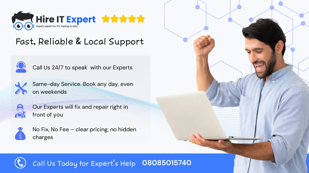 Professional computer repair service UK for laptops, PCs and MacBooks