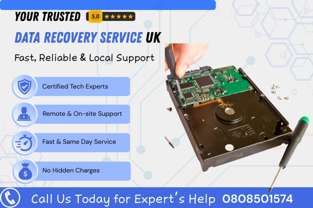 Professional data recovery service for crashed laptop in UK